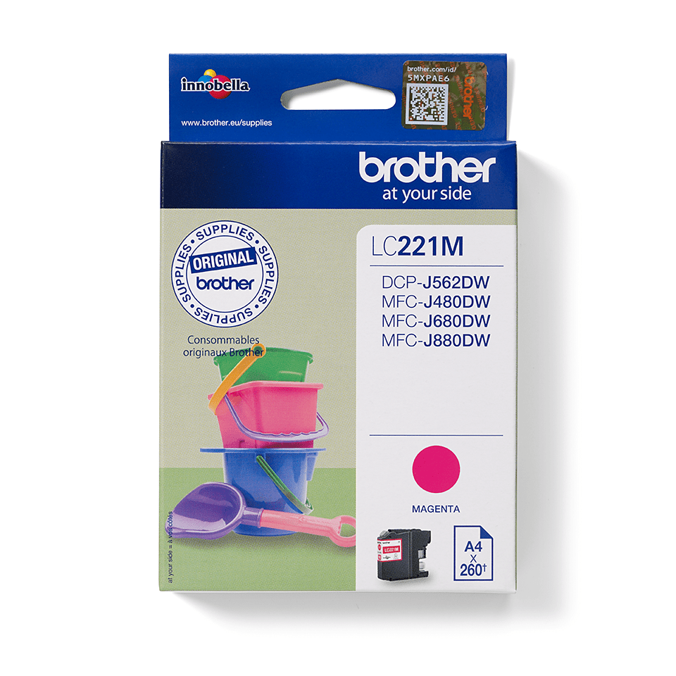 Genuine Brother LC221M Ink Cartridge – Magenta